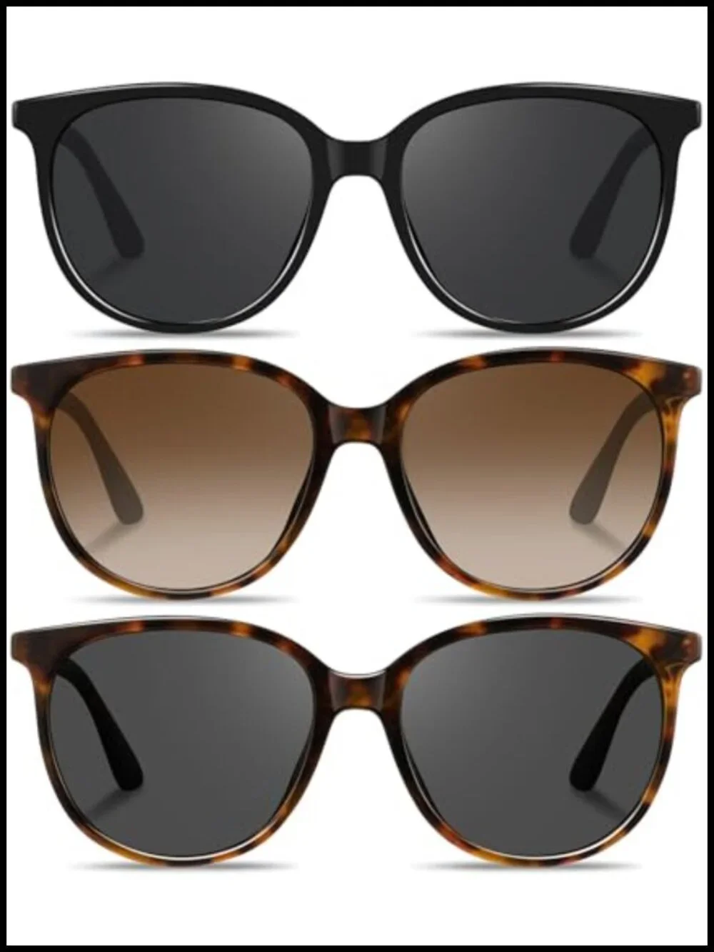 Retro Polarized Sunglasses with UV400 Protection, TAC Lens, Unisex